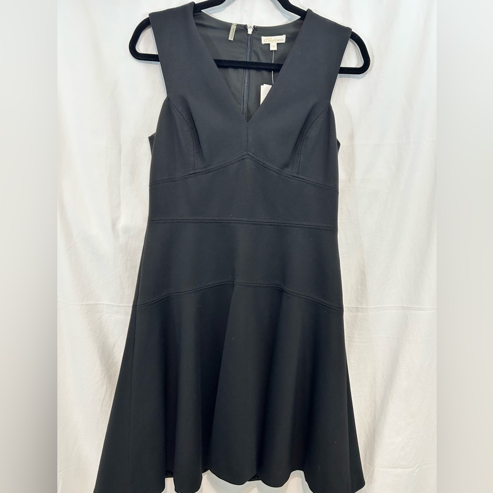 NWT Shoshanna‎ Black Sleeveless V-Neck Fit & Flare Dress Size 8